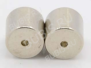 Магнитный замочек №05 без петелек 7*4мм цвет платины (Brass)