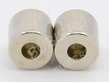 Магнитный замочек №05 без петелек 7*4мм цвет платины (Brass)