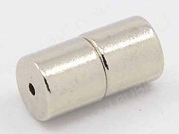 Магнитный замочек №05 без петелек 7*4мм цвет платины (Brass)