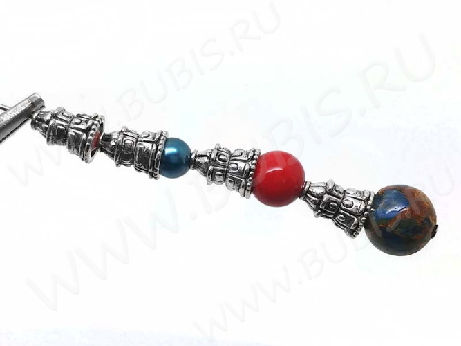 234 Шапочка Конус концевик 10*7,5*7,5мм античное серебро (литьё)