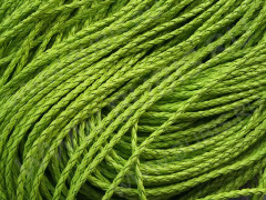 Шнур кожаный 05 кожзам плетёный круглый 3мм св.зелёный (1м)