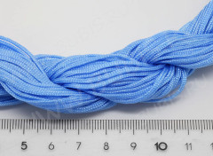 Нейлоновый шнур 09 1,5мм голубой (1м)