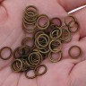 Купить Кольцо декоративное 21 Ронделька плоская 8*8*1мм античная бронза (Brass) (10шт) с доставкой по России