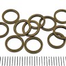 Купить Кольцо декоративное 21 Ронделька плоская 8*8*1мм античная бронза (Brass) (10шт) с доставкой по России