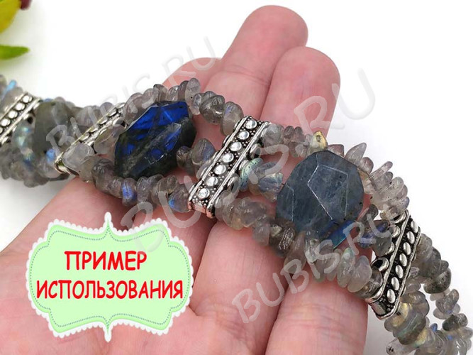 Разделитель 29 на 5 нитей 23*7,5*5мм античное серебро (литьё)