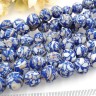 (ОПТ) Бусина округлая Мозаика 07 с перламутром 12мм синяя (камни) (НИТЬ) Купить (ОПТ) Бусина округлая Мозаика 07 с перламутром 12мм синяя (камни) (НИТЬ) с доставкой по России