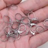 Купить (СКИДКИ!!!) Швензы с французским замком №01 крабики 15*10мм цвет платины (Brass) (10 пар) с доставкой по России