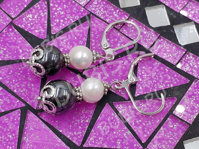 (СКИДКИ!!!) Швензы с французским замком №01 крабики 15*10мм цвет платины (Brass) (10 пар)