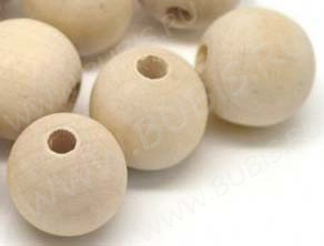 Бусина Округлая 24мм натуральная неокрашенная (дерево)
