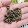 Купить Кольцо декоративное 34 витое рамка бусина 11*11*3,3мм античная бронза (литьё) с доставкой по России