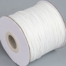 Купить Вощёный полиэстеровый шнур "корейский" 0,8мм белый (1м) с доставкой по России