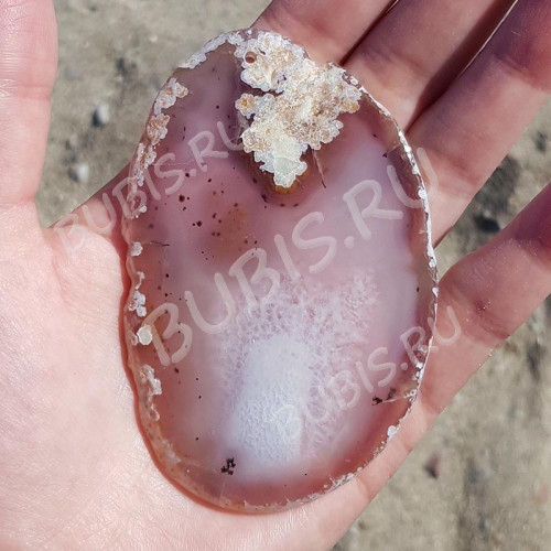 Кулон 1136 Срез Агата 82*53*4мм (камни)