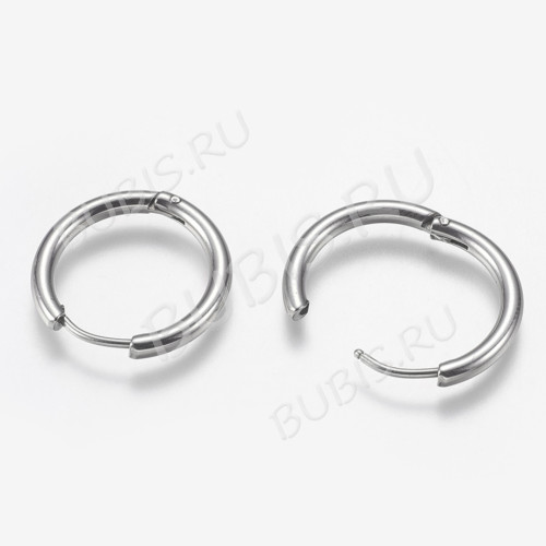 Швензы-кольца №11 Конго 21*2,8мм цвет платины (Хирургическая сталь) (1 пара)
