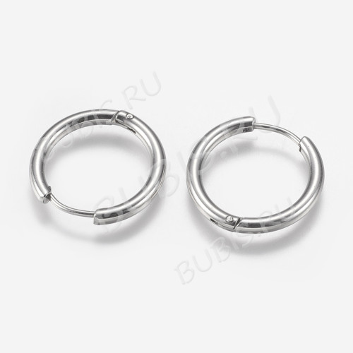 Швензы-кольца №11 Конго 21*2,8мм цвет платины (Хирургическая сталь) (1 пара)