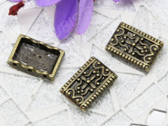 Разделитель 01 на 3 нити 17*11*3,5мм античная бронза (литьё)