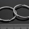 Карабин для брелка 23 Кольцо 35*35*2,8мм цвет платины (Iron) Купить Карабин для брелка 23 Кольцо 35*35*2,8мм цвет платины (Iron) с доставкой по России