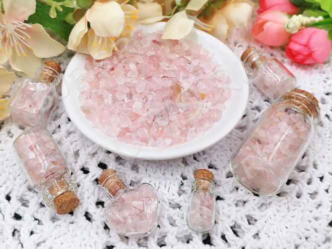 Бутылочка 62 фигурная с пробкой Прямоугольная 25*14*14мм прозрачная (стекло)