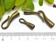 157 Тоггл-крючок для шнура 30*10,5*6,5мм и 23,5*7*6,5мм античная бронза (литьё)