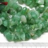 Крошка (галтовка) каменная 130 5-9мм Авантюрин зелёный натуральный (камни) (нить 40см) Купить Крошка (галтовка) каменная 130 5-9мм Авантюрин зелёный натуральный (камни) (нить 40см) с доставкой по России
