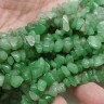 Крошка (галтовка) каменная 130 5-9мм Авантюрин зелёный натуральный (камни) (нить 40см) Купить Крошка (галтовка) каменная 130 5-9мм Авантюрин зелёный натуральный (камни) (нить 40см) с доставкой по России