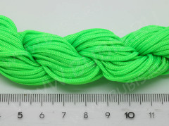Нейлоновый шнур 09 1,5мм зелёно-жёлтый (1м)