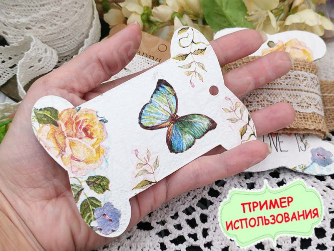 Катушка 02 ретро плоская Lodon 105*80*0,9мм св.коричневая (крафт картон) (упаковка и хранение)