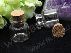 Бутылочка 51 с пробкой 5,8мл 29*22*22мм прозрачная (стекло)