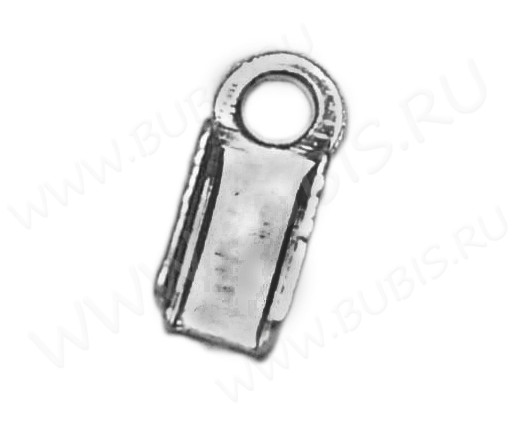 (СКИДКИ!!!) Зажимы №10 6*3*2,2мм цвет платины (Iron) (100шт.)