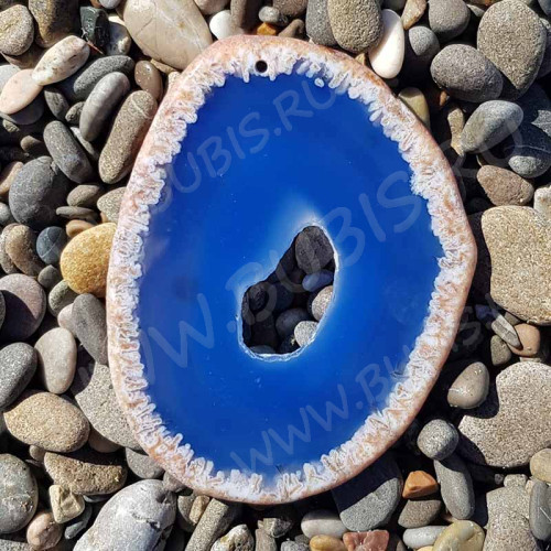 Кулон 1138 Срез Агата 74*57*4мм (камни)