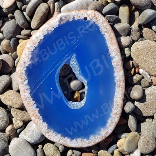 Кулон 1138 Срез Агата 74*57*4мм (камни)