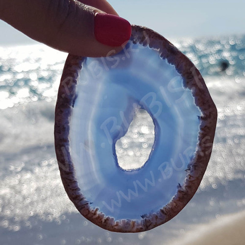 Кулон 1138 Срез Агата 74*57*4мм (камни)