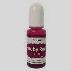 Краситель 01 Колер для смолы прозрачный Рубиново-Красный Ruby Red (Transparent Colorant)(10мл)