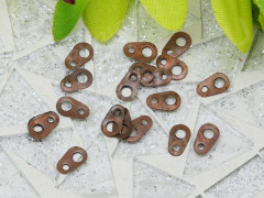 (СКИДКИ!!!) 149 Коннектор-концевик 6*4*0,3мм античная медь (Iron) (100шт.)