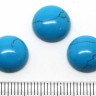 Купить Кабошон каменный 032 Круг 12*12*5мм Бирюза голубая синт. (камни) с доставкой по России