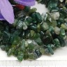 Крошка (галтовка) каменная 131 5-9мм Агат Моховой натуральный (камни) (нить 40см) Купить Крошка (галтовка) каменная 131 5-9мм Агат Моховой натуральный (камни) (нить 40см) с доставкой по России