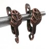 Купить Швензы с английским замком №80 Листик 18*9,5*5,5мм античная медь (Brass) (1 пара) с доставкой по России