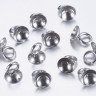 Концевик 102 шапочка бейл с петлей 6*6*6мм цвет платины (Хирургическая Сталь) Купить Концевик 102 шапочка бейл с петлей 6*6*6мм цвет платины (Хирургическая Сталь) с доставкой по России