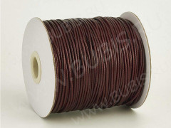 Вощёный полиэстеровый шнур &quot;корейский&quot; 2мм бордовый (1м)