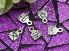 (СКИДКИ!!!) Подвеска Конверт 01 &quot;Made with love&quot; 10*6,5*1,5мм античное серебро (литьё) (10шт.)