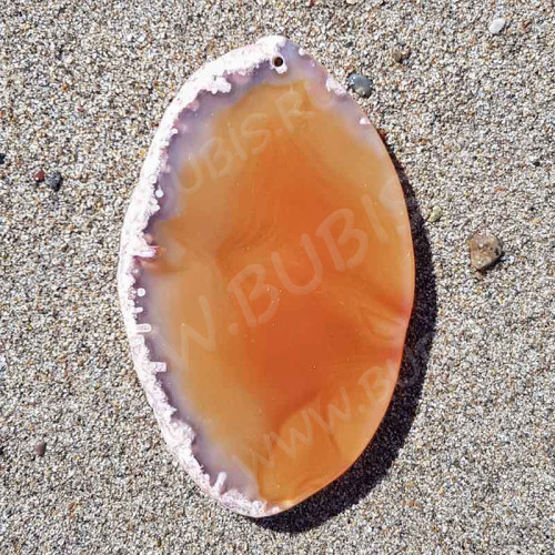 Кулон 1137 Срез Агата 75*46*5,5мм (камни)