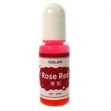 Краситель 01 Колер для смолы прозрачный Розово-Красный Rose Red (Transparent Colorant)(10мл)
