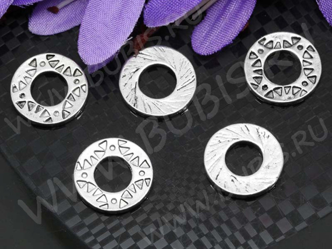 Шестерёнка 11 15,5*15,5*1,8мм античное серебро (литьё) (Steampunk)