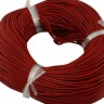 Купить Шнур кожаный 02 воловья кожа 1,5мм круглый красный (1м) с доставкой по России