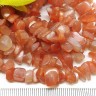 Крошка (галтовка) каменная 132 5-12мм Солнечный камень (Олигоклаз) натуральный (камни LUX) (нить 40см) Купить Крошка (галтовка) каменная 132 5-12мм Солнечный камень (Олигоклаз) натуральный (камни LUX) (нить 40см) с доставкой по России