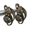 Купить Швензы с английским замком №81 Листики 17*11*10мм античная бронза (Brass) (1 пара) с доставкой по России