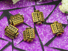 (СКИДКИ!!!) Бусина 024 прямоугольная 9*7,5*5мм античное золото (литьё) (10шт.)