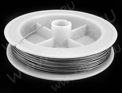 (СКИДКИ!!!) Катушка Ланки 1мм цвет платины (ок.8м)