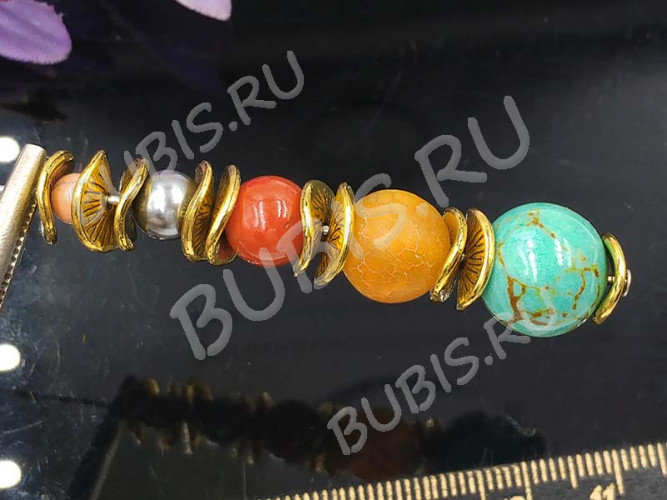 (СКИДКИ!!!) Рондели 048 волнистые 9,5*8,5*2,3мм античное золото (литьё) (10шт.)