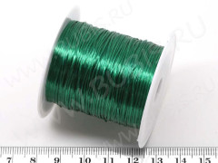 Резинка 04 спандекс 0,8мм зелёно-изумруная (катушка 11м)
