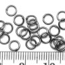 Купить (ОПТ) Колечки обычные 5*0,7мм чёрный никель (Iron) (100г) с доставкой по России
